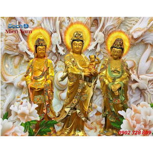 Tranh Tam Thế Phật HP08