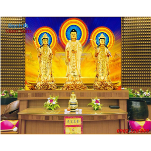 Tranh Tam Thế Phật HP09
