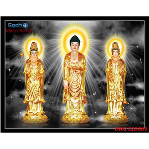 Tranh Tam Thế Phật HP20
