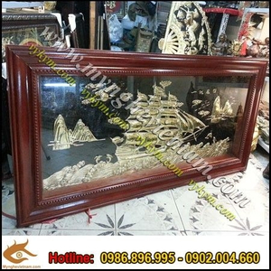 Tranh thuận buồm xuôi gió, tranh đồng thuyền buồm 1m5