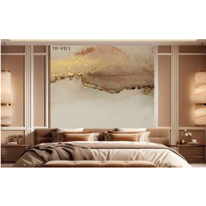 Tranh tráng gương vân đá in trên PVC