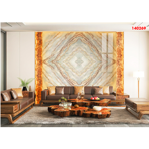 Tranh vân đá đối xứng tráng gương in trên PVC tại Hồ Chí Minh