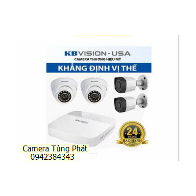TRỌN BỘ 4 CAMERA KBVISION HD