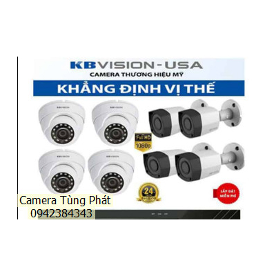 TRỌN BỘ 8 CAMERA KBVISION HD 1.0P