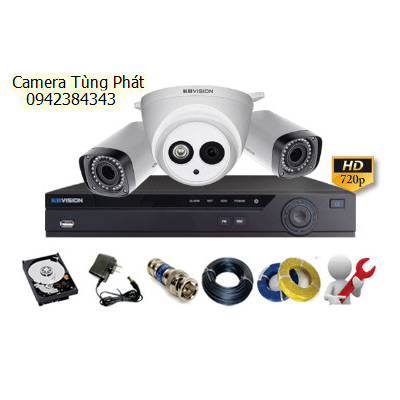 TRỌN BỘ 8 CAMERA KBVISION HD