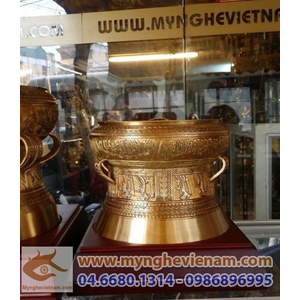Trống đồng ĐK 16cm, quà tặng mỹ nghệ cao cấp văn hóa Việt Nam