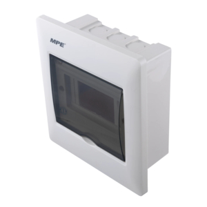 Tủ điện âm tường đế nhựa chứa MCB 5-6 cực mã TS-6/P