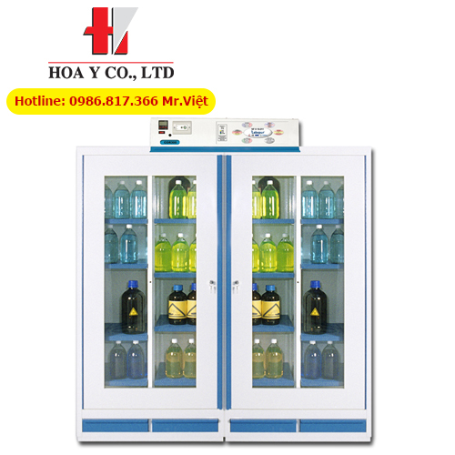 Tủ an toàn bảo quản hóa chất - Cửa kính - Có lọc khí - AF44C Ecosafe