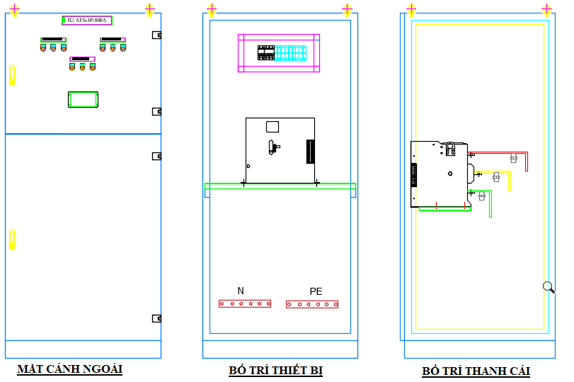 Tủ ATS-4P-800A OSUNG- KOREA