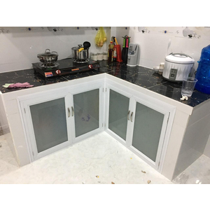 Tủ bếp nhôm kính