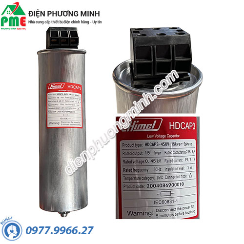 Tụ bù tròn Himel HDCAP304500303 3P