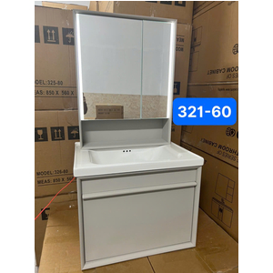 Tủ chậu Lavabo hợp kim nhôm + cacbon 321-60