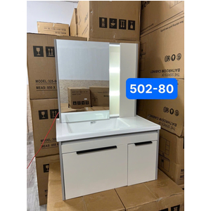 Tủ chậu Lavabo hợp kim nhôm + cacbon 502-80