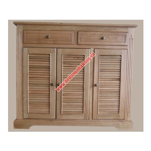 TỦ GIÀY DÉP GỖ SỒI 3 CÁNH MÀU GỖ TỰ NHIÊN