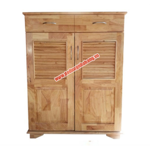 TỦ GIÀY DÉP NỬA LÀ SÁCH 2 CÁNH MÀU GỖ TỰ NHIÊN