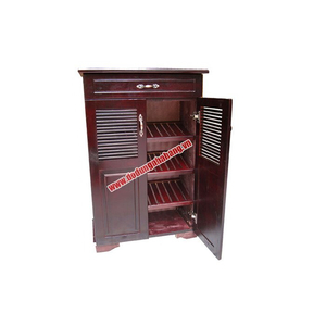 TỦ GIÀY DÉP NỬA LÀ SÁCH 2 CÁNH MÀU NÂU