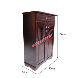 TỦ GIÀY DÉP NỬA LÀ SÁCH 2 CÁNH MÀU NÂU
