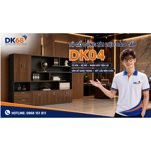 Tủ Gỗ Đựng Hồ Sơ, Tài Liệu Cao Cấp TDK04