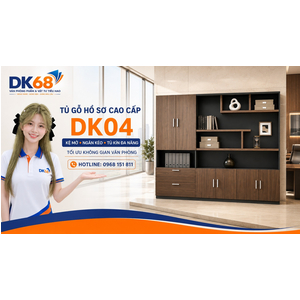 Tủ Gỗ Đựng Hồ Sơ, Tài Liệu Cao Cấp TDK04