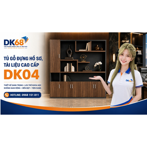 Tủ Gỗ Đựng Hồ Sơ, Tài Liệu Cao Cấp TDK04
