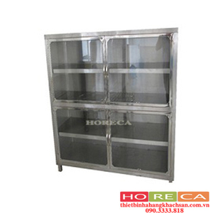TỦ INOX CỬA KÍNH 4 TẦNG TI-03