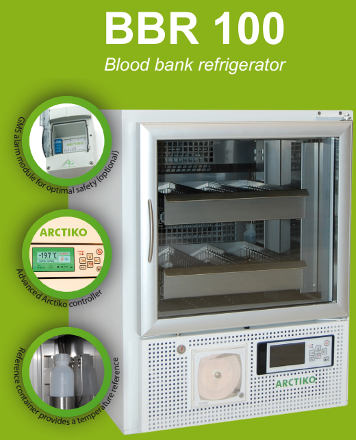 Tủ lạnh bảo quản máu - BBR-100 - Arctiko - Đan Mạch