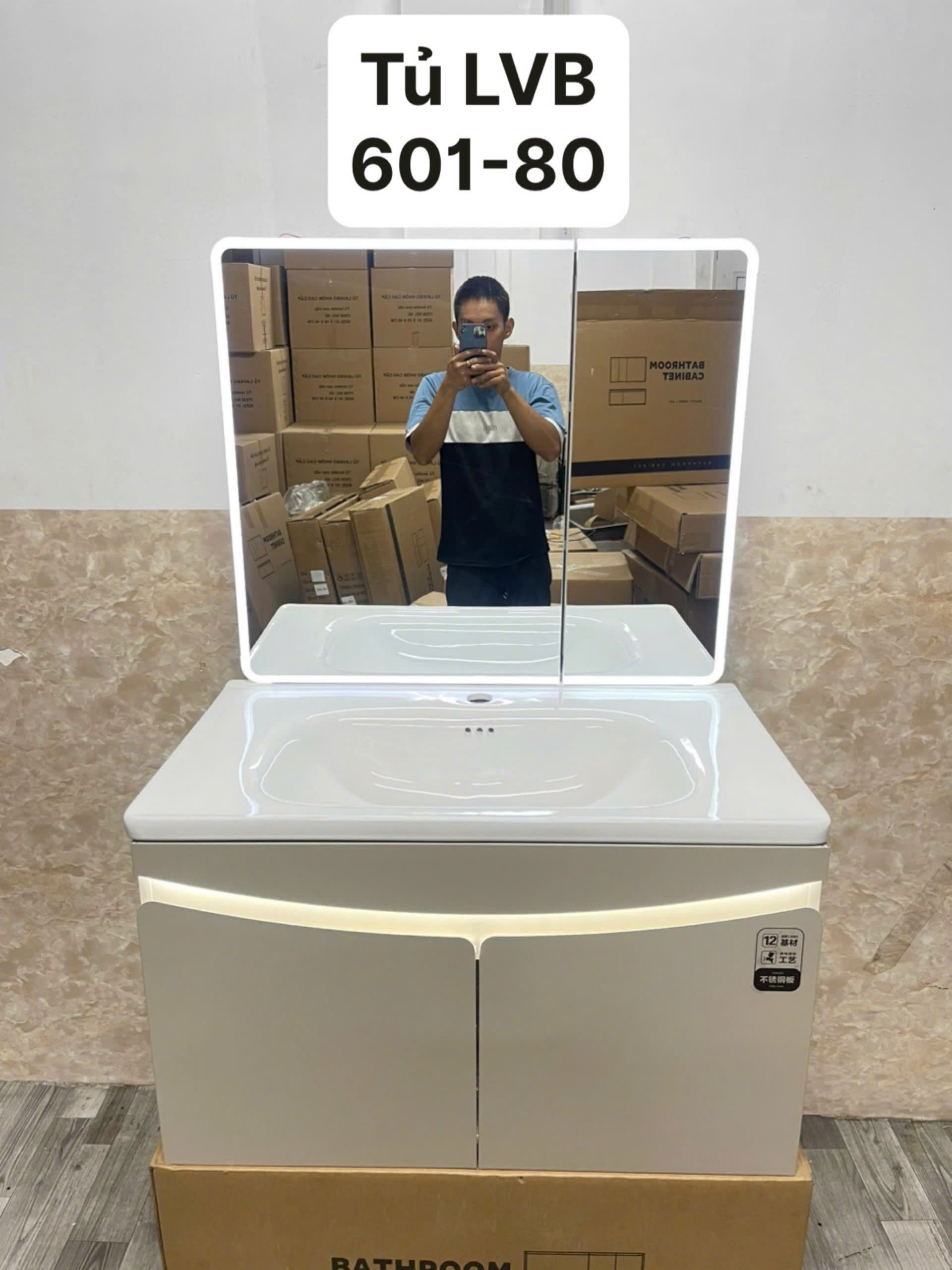 Tủ Lavabo Nhựa PVC 601-80