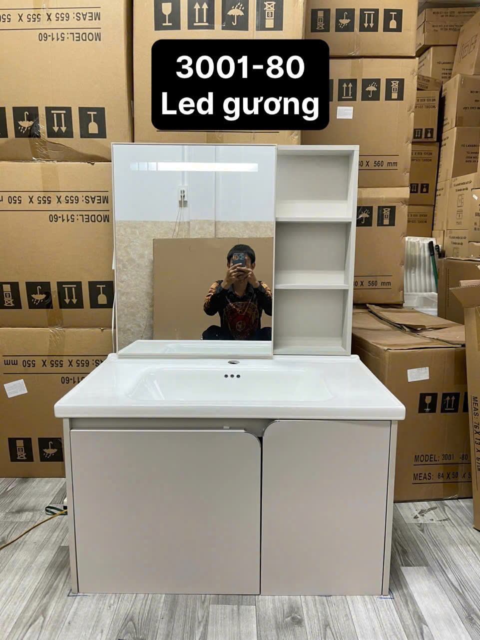 Tủ Lavabo Nhựa PVC 3001-80