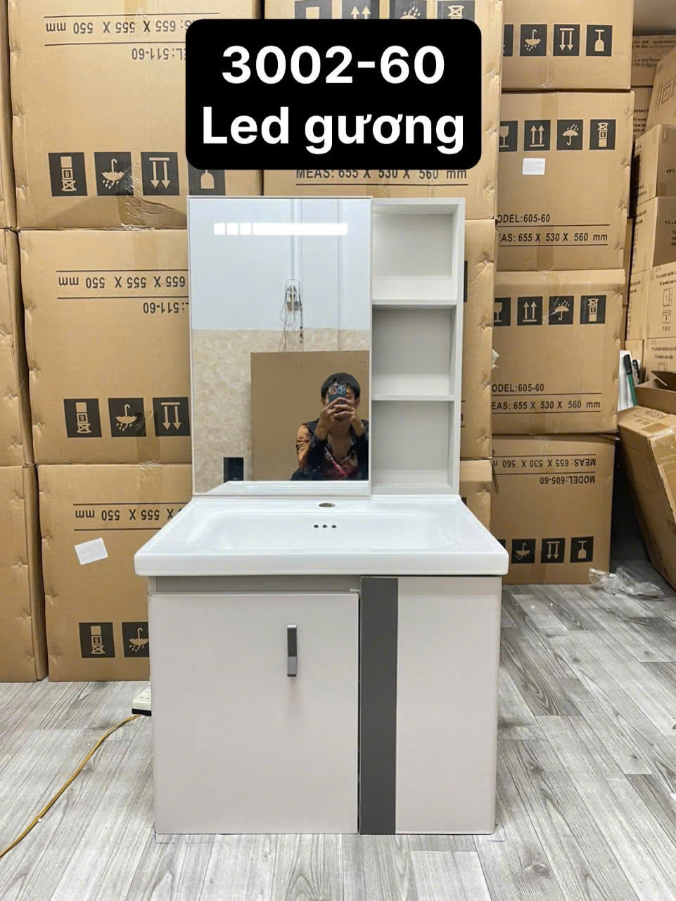 Tủ Lavabo Nhựa PVC 3002-60