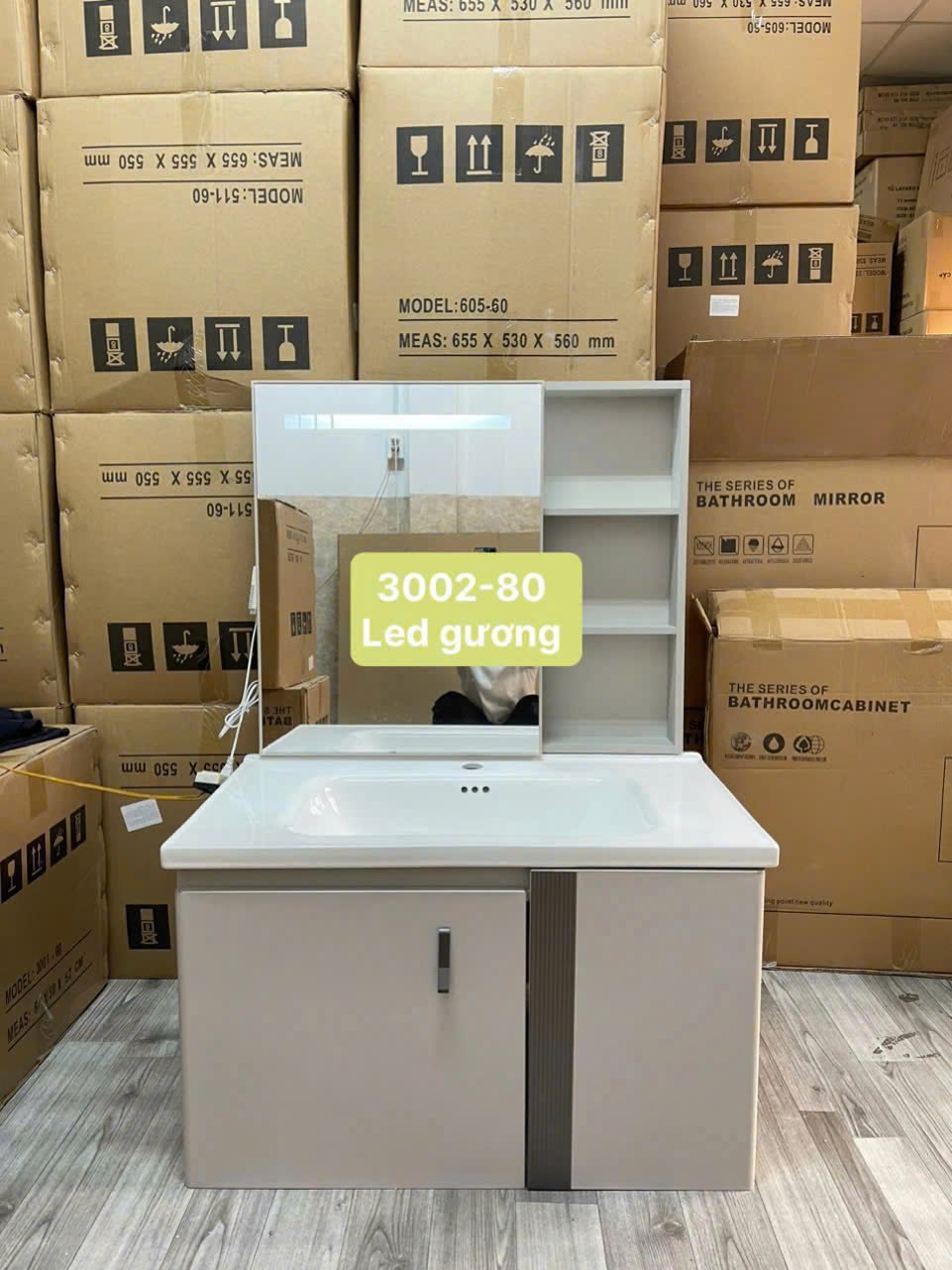 Tủ Lavabo Nhựa PVC 3002-80