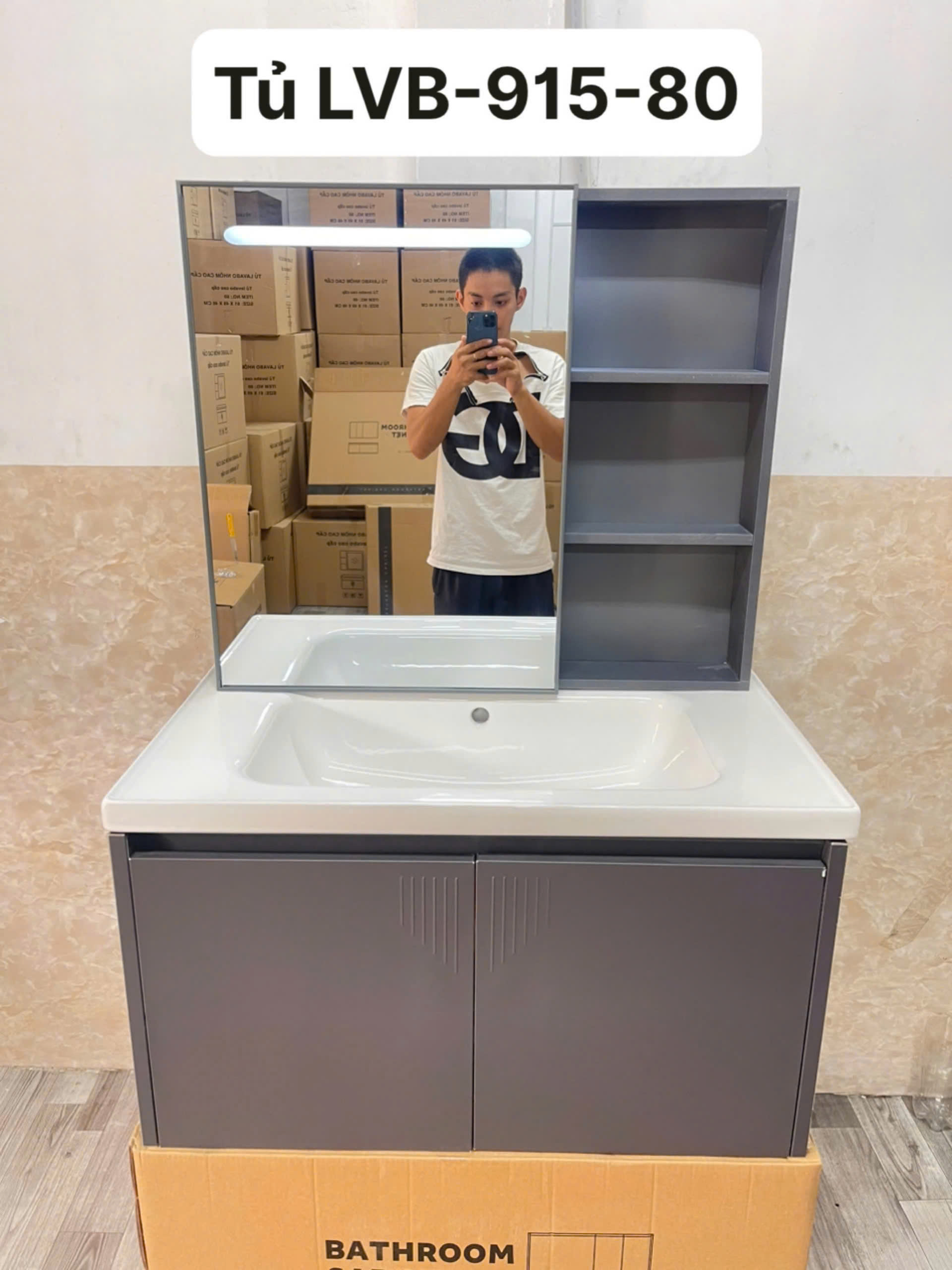 Tủ Lavabo Nhựa PVC 915-80