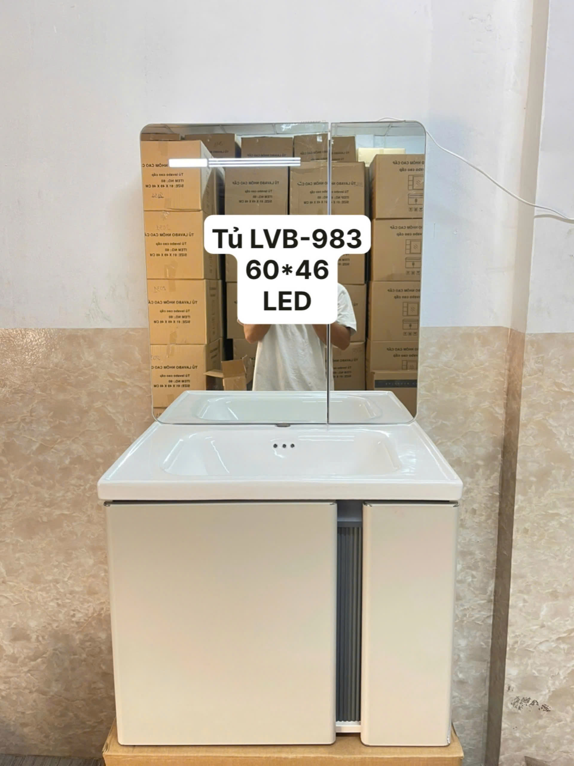 Tủ Lavabo Nhựa PVC 983,60x46