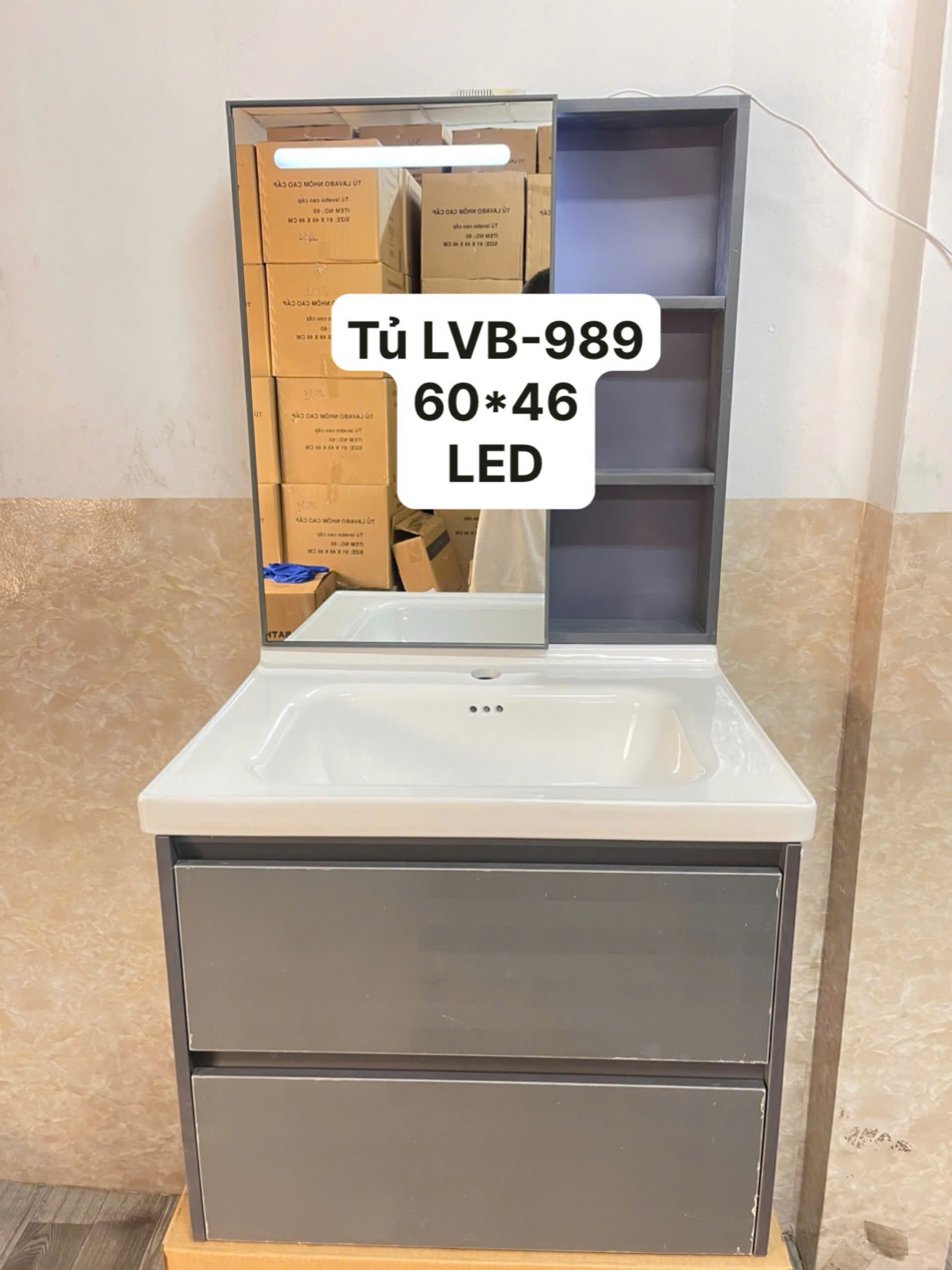Tủ Lavabo Nhựa PVC 989,60x46