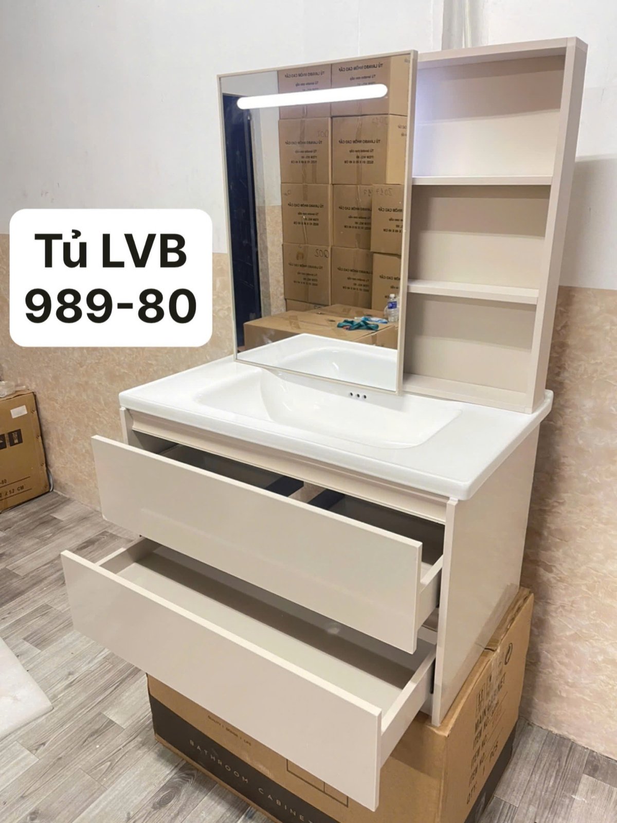 Tủ Lavabo Nhựa PVC 989-80