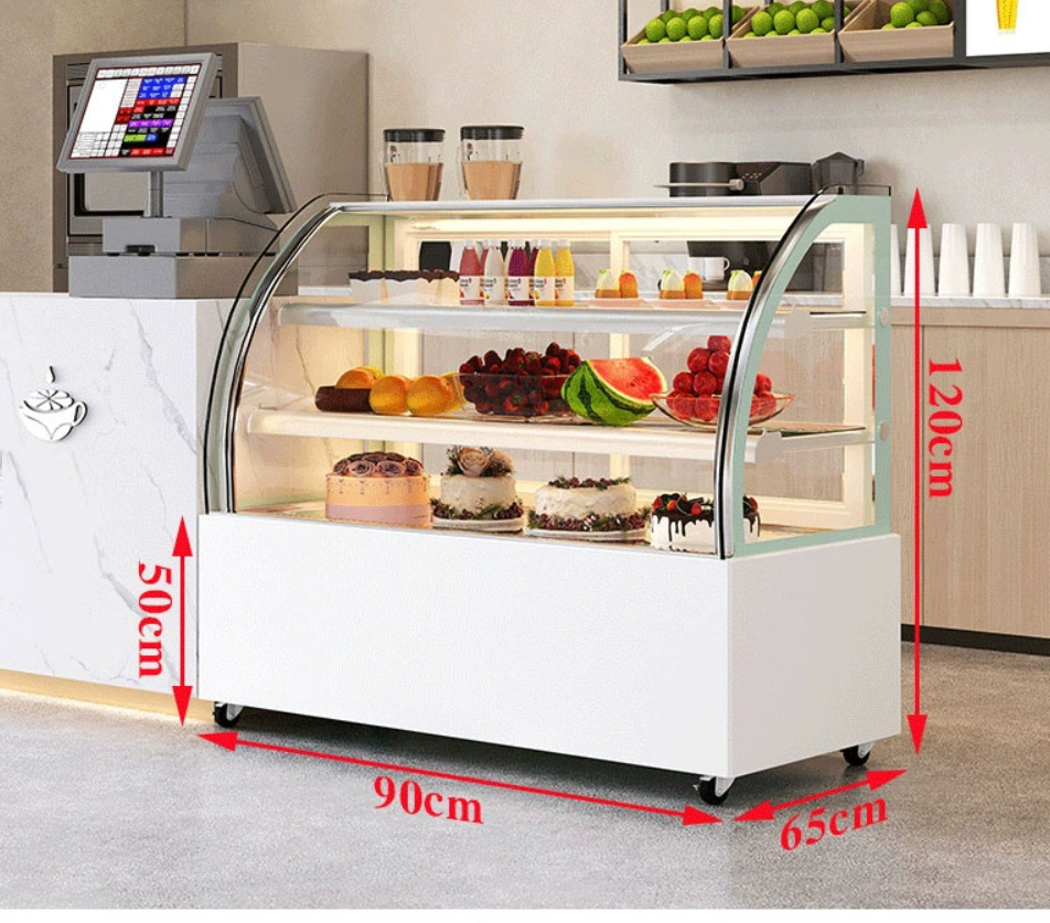 TỦ MÁT TRƯNG BÀY BÁNH KEM DÀI 90 CM LOẠI TỦ ĐỨNG