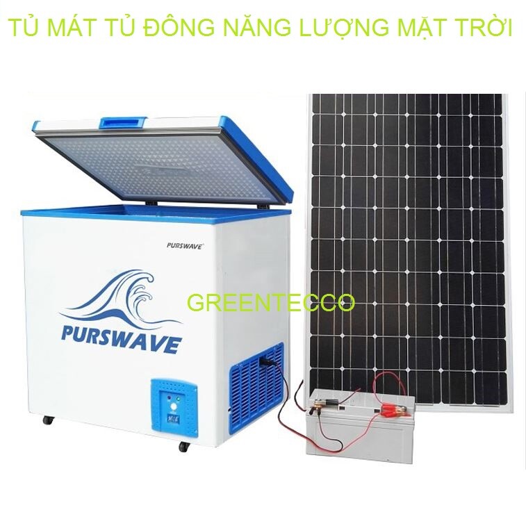Tủ mát tủ đông năng lượng mặt trời 12V24V 208 lít