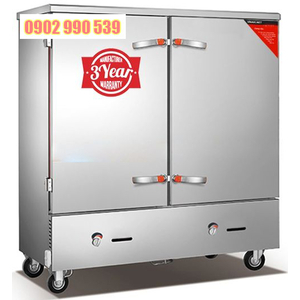 Tủ nấu cơm công nghiệp 24 khay dùng gas