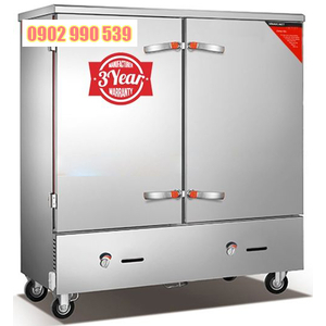 Tủ cơm công nghiệp 24 khay gas điện