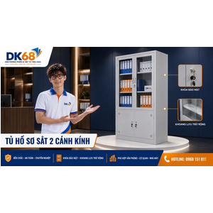Tủ Sắt Văn Phòng 2 Cánh TDK01