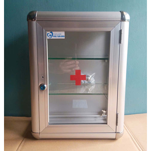 Tủ thuốc y tế treo tường nhôm, inox