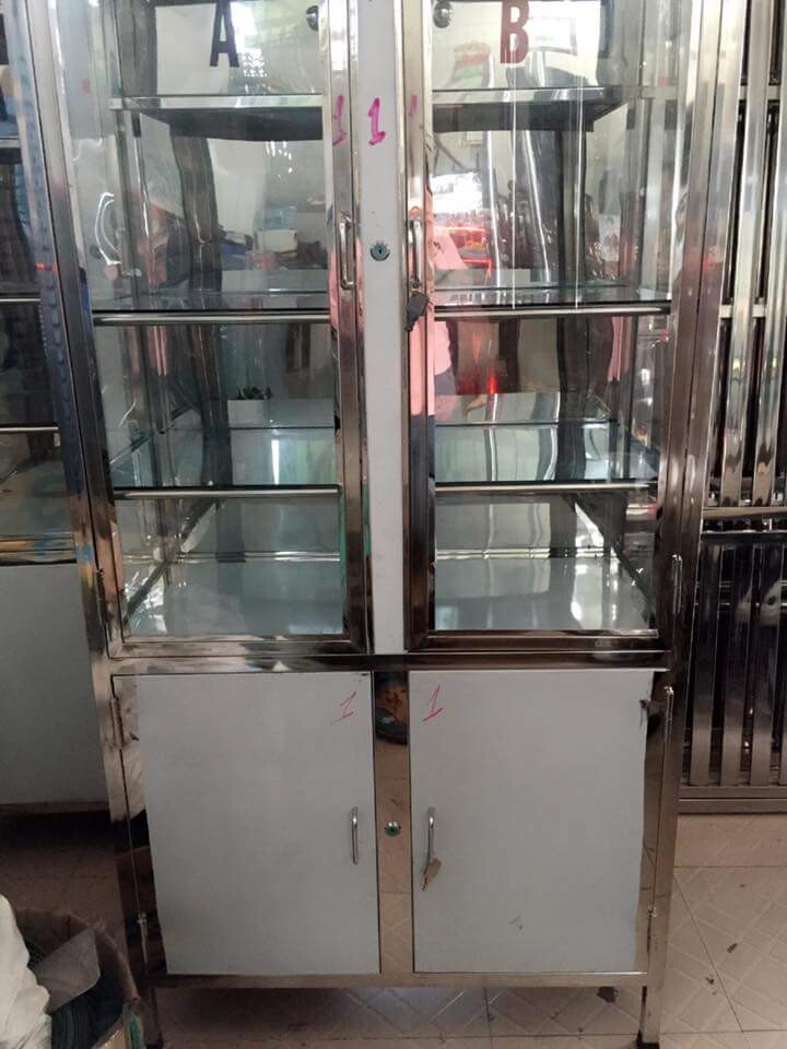 Tủ thuốc inox có ngăn độc AB
