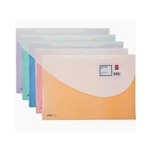 Túi Cúc Deli 5506 Khổ F, 2 Ngăn Có Nút Bấm