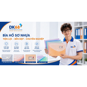 Túi Cúc Deli 5506 Khổ F, 2 Ngăn Có Nút Bấm