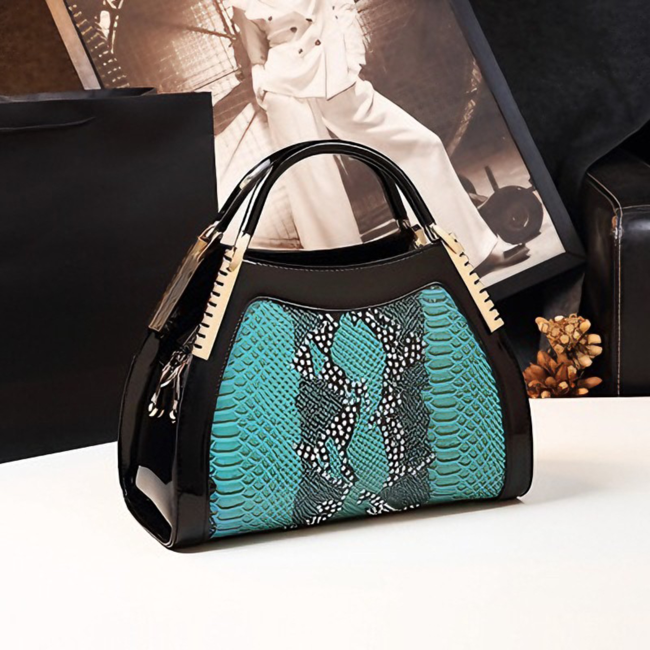 TÚI NỮ DA BÓNG MUSHIHAN 503 CHÍNH HÃNG