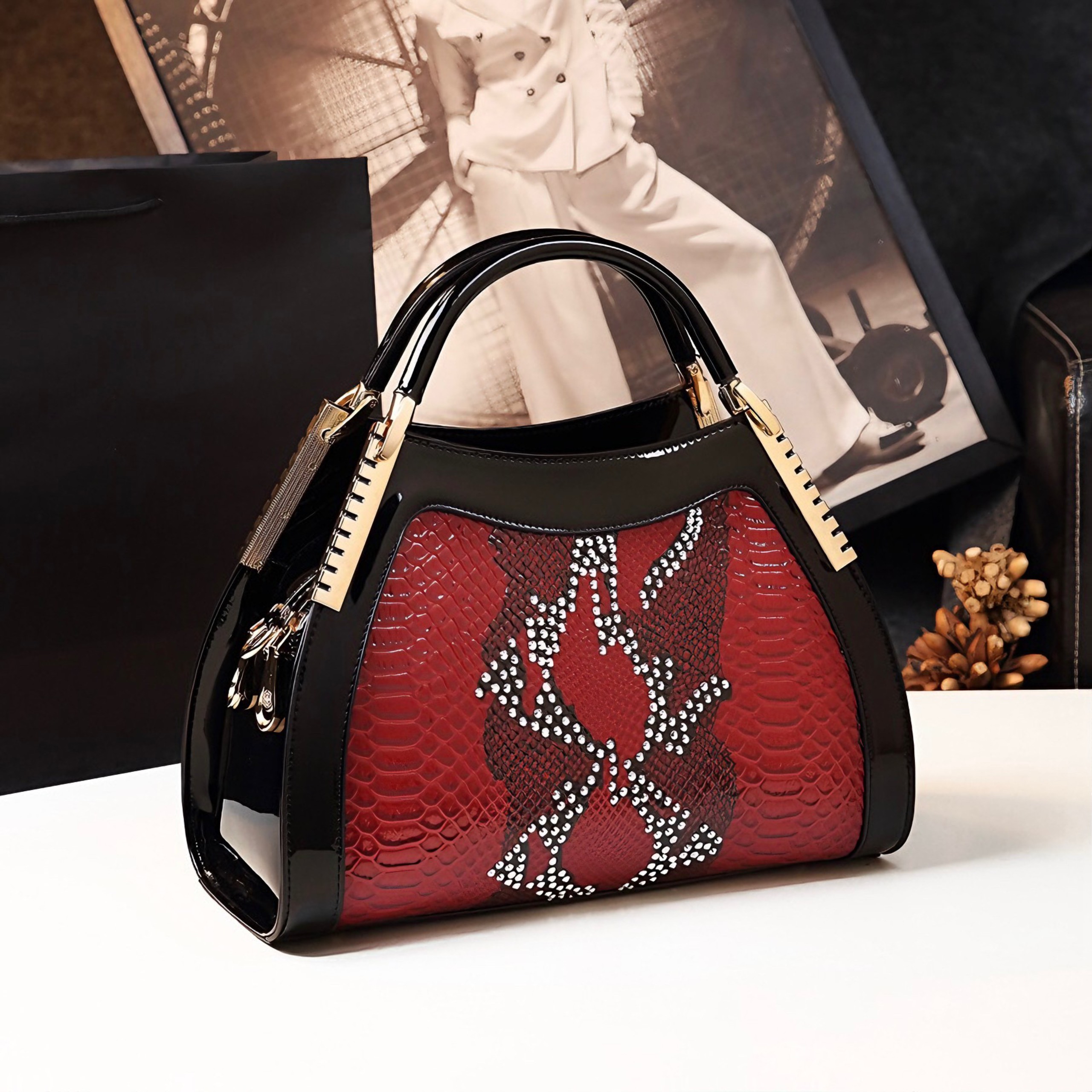 TÚI NỮ DA BÓNG MUSHIHAN 503 CHÍNH HÃNG