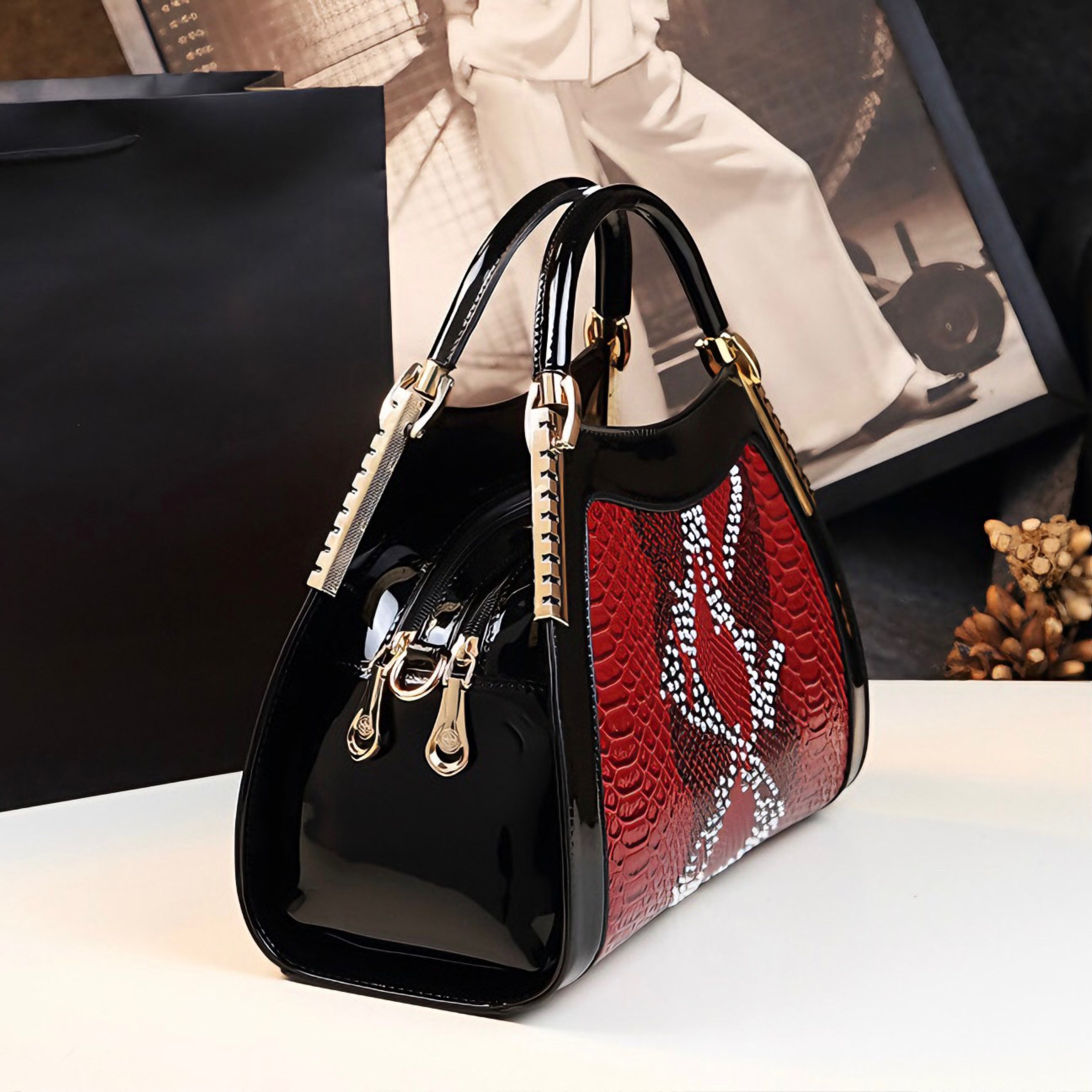 TÚI NỮ DA BÓNG MUSHIHAN 503 CHÍNH HÃNG