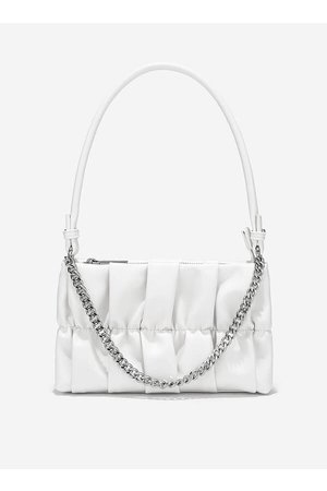 Túi đeo vai may nhún phối xích