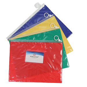Túi đựng hồ sơ -khóa zipper ,nhựa dẻo PVC A5 – A4
