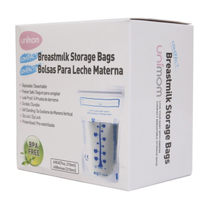 Túi đựng sữa mẹ (trữ sữa mẹ) Unimom Compact không có BPA 210ml UM870268 (Hộp 60 túi)
