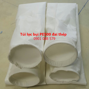 Túi lọc bụi PE500 miệng túi vòng thép